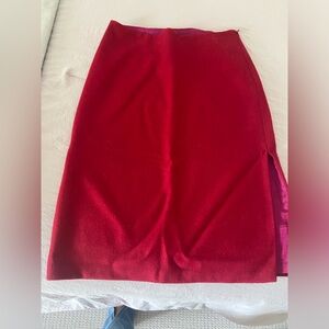 Red wool skirt. Great condition, wore only a few times.